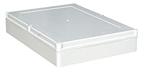 IP65 ABS wasserdichte Abzweigdose, 270 x 200 x 50 mm, wasserdicht, staubdicht, für den Außenbereich, Kabelverbindung, Schutzgehäuse, weiß, 1 Stück