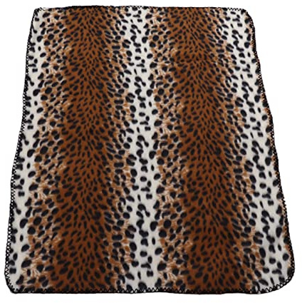 Pssopp Hundedecke oder Katzendecke Weiche Warme Schlafmatte Druckdecke Flauschige Fleece-Haustierdecke für Hundebett und Katzenbett(S Leoparden-Print)