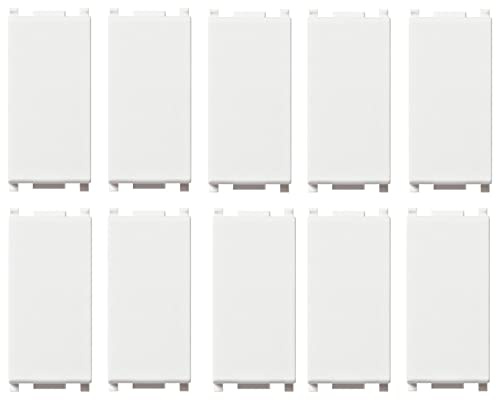 ECI ELETTROFORNITURE KIT STOCK 10 STÜCK LOCHABDECKUNG PLANA ORIGINAL 14041 WEISS