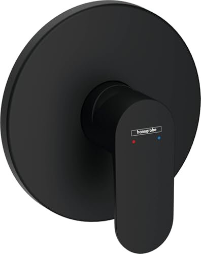 hansgrohe Rebris S Mezclador monomando de ducha empotrado para iBox universal, negro mate, 72667670