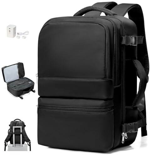UPPACK Handgepäck Rucksack Damen Travel Backpack 40x20x25 für Ryanair Reiserucksack Daypacks Mädchen Rucksack Wasserdicht Business Rucksack Damen Weekendertasche Schwarz