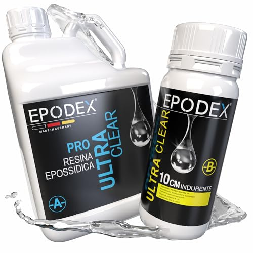 EPODEX Epoxiharts set PRO MAX 10cm, BLACK - Transparent, 4,5kg