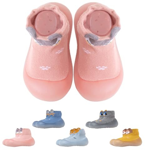 Tolaler Baby Shoes Socks, Lightweight Anti-Slip Baby Sock Shoes Soft Comfortable Baby Shoe Socks Outdoor/Home/Garden