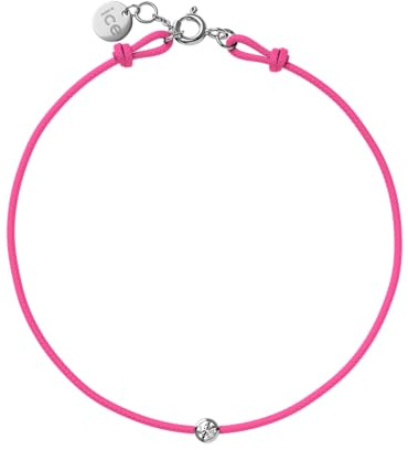 ICE Jewellery - Diamond bracelet - Cord Neon pink (021104)