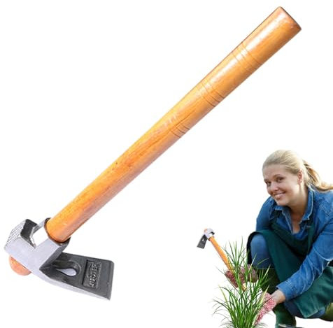Hacke Gartenwerkzeug Heavy Duty,Gartenhacke Werkzeug | Kleine Hacken für den Garten - Garten-Handhacke-Werkzeuge, Unkrauthacke aus Stahl mit Holzgriff zum Auflockern des Bodens im Gemüsegarten