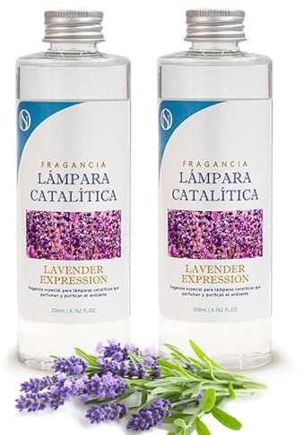 M MAMA MANUELA Pack Ahorro 2X Fragancias para Lámpara catalítica 200ml: Aroma Lavender Expression. Disfruta de tu Aroma Favorito Durante más Tiempo.