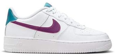 Nike Schuh Air Force 1 (GS) FV5948-108 (weiß/lila, Schuhgrößensystem EU, Teenager, Größe M, 36), Weiß / Lila, 36 EU