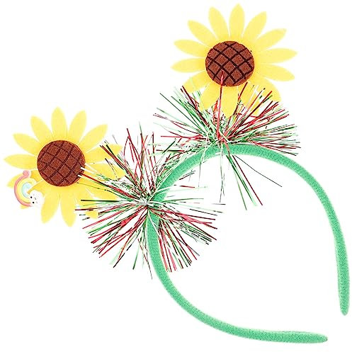 HONMEET Sonnenblumen Stirnband Blumen Kopfbedeckung Für Frauen Mädchen Party Kostüm Requisiten Aus Kunststoff Sonnenblumen-element-haarband