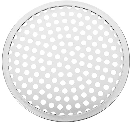 UTHCLO Runde Pizzapfanne Aus Edelstahl Mit Löchern Backform Für Ofen Antihaftbeschichtete Pizza Backblech Zum Backen Und Servieren