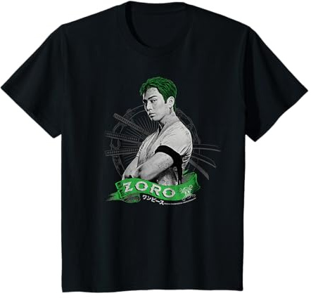 Enfant Roronoa Zoro Live Action Chapeau de paille Pirate Hunter pour enfants T-Shirt