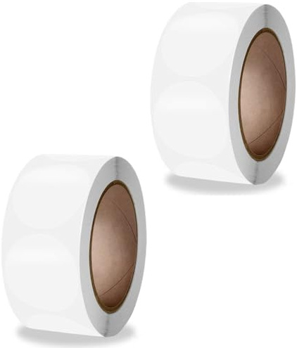 Runde Transparent Aufkleber 1000 Stück, 2 cm Selbstklebend Etiketten Klar Kreis, Durchsichtig Siegel Klebepunkte Punktaufkleber Verschlussetiketten, Round Wafer Seals Sticker für Verpackung, Umschläge