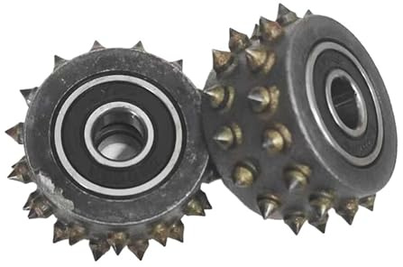 1 Outil abrasif, Roue de Marteau à boucharder, Rouleau en Alliage for Granit, marbre, Litchi, Surfaces et carrelages extérieurs et sols en Pierre(24 Teeth)