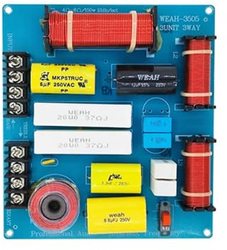 ZwaitL Altavoces divisores de frecuencia profesionales de 3 vías, filtro cruzado divisor de frecuencia de sonido para altavoces KTV, divisor de frecuencia de sonido