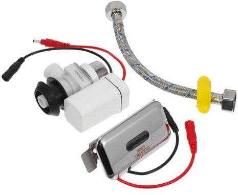 Angoily Automatic Sensor Urinal Flush Valve with Abs Material and Dc Interface, Wall Mounted Urinal Valve for Residential Spaces Featuring Intelligent Sensing Flushing and Fits Standard
