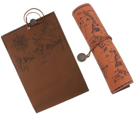 GARIOUANS 2stücke Aufrollbare Stiftetasche aus Strapazierfähigem Material zum Schutz vor Kratzern für Filzstifte Buntstifte und Aquarellstifte mit Vintage-Design