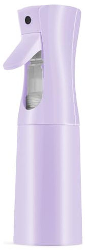 URAQT Spruzzatore acqua parrucchiere 200 ml, flacone spray riutilizzabile, sottile nebbia continua per capelli, flacone spray per la pulizia, acconciatura, pianta, animale domestico, Viola macaron