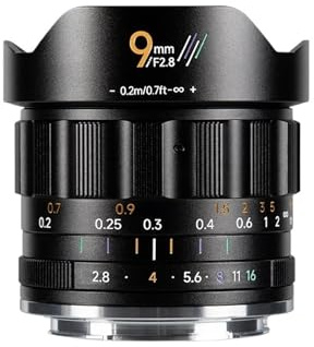 Compatible for Sony E Nikon Z Canon RF Fujifilm XF M43 APS-C 9mm F2.8 Ultra-wide Angle Prime Lens for Street Photography(Macro 4/3)