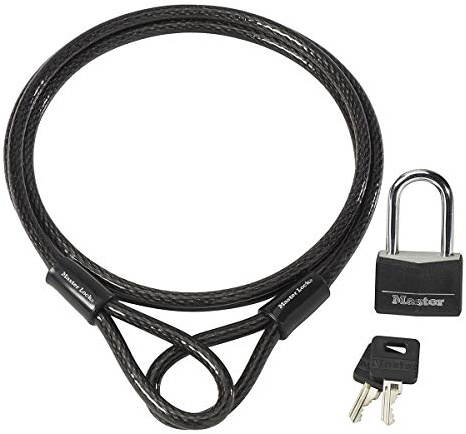 Master Lock 8270EURDAT - Vorteilpack Kabel und Schloss