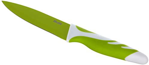 IBILI 727615 - Cuchillo de Cocina Antiadherente Acero Inoxidable Verde 15 cm