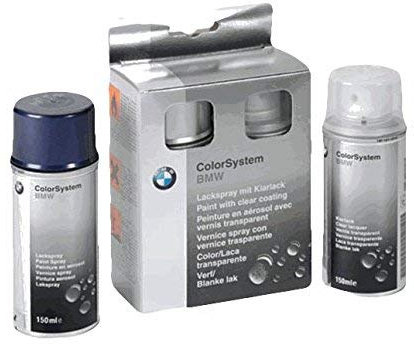 Original BMW Lackspray-Set Zweischicht Stahlblau met. - 372