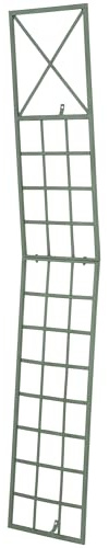 CLP Rankgitter Metall 200 cm hoch Trigo, stabile Rankhilfe für Kletterpflanzen, zur Wandbefestigung, in modernem Stil, Farbe:antik-grün