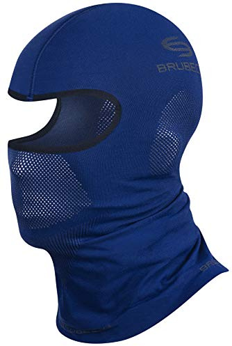 BRUBECK Funktionale Sturmhaube | Skimaske | Motorradmaske | Unisex | Atmungsaktiv | Snowboard | KM00010 | Dunkelblau | Größen: S/M