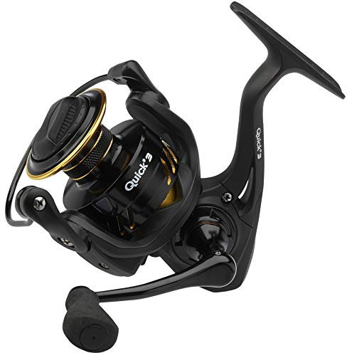 DAM Quick 3 FD, Angelrolle, Spinnrollen, Allround-Angeln, High-Speed-Rolle für reibungslose und kraftvolle Leistung, Unisex, Schwarz, 3000