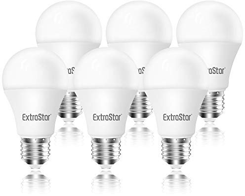 EXTRASTAR Glühbirne E27, 10W ersetzt 80W Glühlampe, E27 LED Lampe, Warmweiß 3000K, 950 Lumen, A60 Energiesparlampe, Nicht Dimmbar, 6 Stück