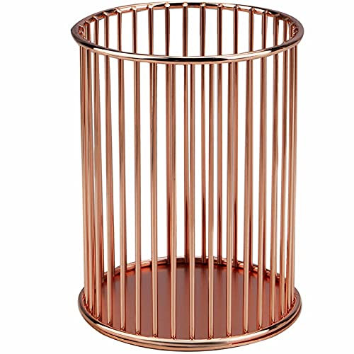 Xienie Stifthalter, Metalldraht, Stiftehalter für Schreibtisch, niedlicher Organizer, Make-up-Pinsel, Becherhalter, Organizer, 1 Stück, Roségold, von Xienie