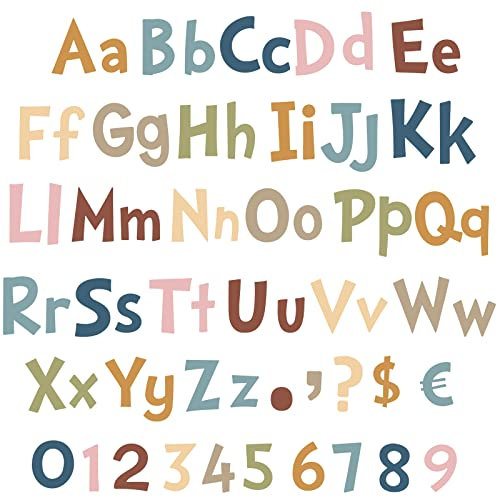 Tenare 134 Pieces 5 Inch Bulletin Board Letters Alphabet Numbers Letters Combo Set Letter Cutouts for Bulletin Board Display Home Decor(Advance Style)