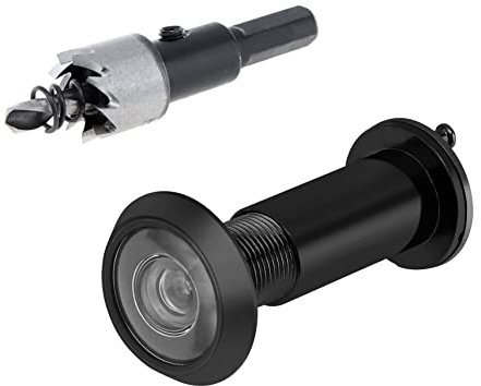 Judas de Porte en Laiton, Laiton Judas à 200 Degrés de porte avec foret de 16 mm pour Portes de 35 à 60 mm