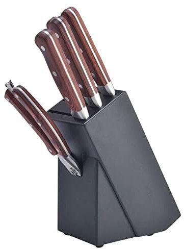 Blocs Couteaux vides Porte-Couteau De Cuisine en Bois De Caoutchouc Porte-Couteau Multifonctionnel Bloc De Rangement Porte-Couteau Fournitures pour la Cuisine