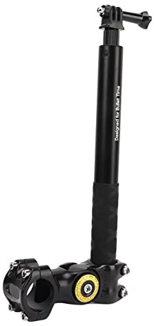 Perche à Selfie Invisible pour Moto, Support de Caméra de Montage sur Guidon pour Perche à Selfie de Vélo, Longueur Réglable, pour GoPro Hero 11/10/9/8 pour Ins