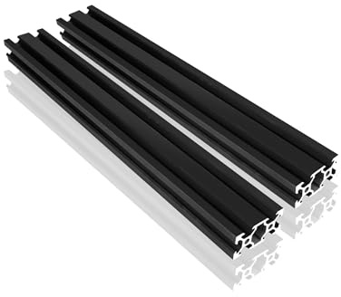 euroharry aluminiumprofil 20 x 40 1 000 mm (2 st/förpackning) V-slot aluminiumprofil för 3D-skrivare, CNC och lasergravyrmaskin för CNC-maskiner gör-det-själv-ram