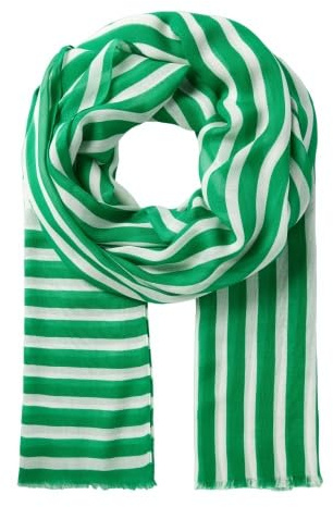 Tommy Hilfiger Essential Flag Scarf, Schal, Grün-Weiß