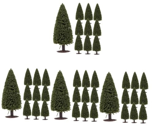 Ciieeo 40pcs Miniature Pine Trees Model for Scenery Landscape Realistic Trees for Train Architectural Models and Christmas Decor