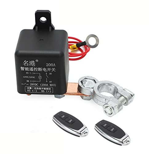 Teile & Ersatzteile 12 V 200 A Universal-Batterieschalter-Relais mit integrierter drahtloser Fernbedienung for Trennen und Abschalten von Isolator-Hauptschaltern(Color:12v2.4w-200a-1)