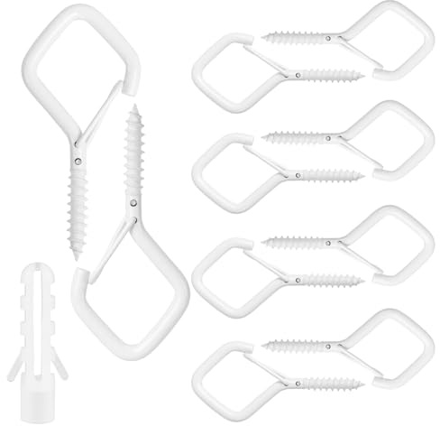 Hooks for Hanging,Screw Hooks,Screw in Hooks,Ceiling Hooks,Wall Hooks,Cup Hooks,Hooks for Hanging Heavy Duty,Ceiling Hooks for Hanging Plants,24 Pieces Cup Hooks Screw In,Hanging Hooks,Ceiling Hook