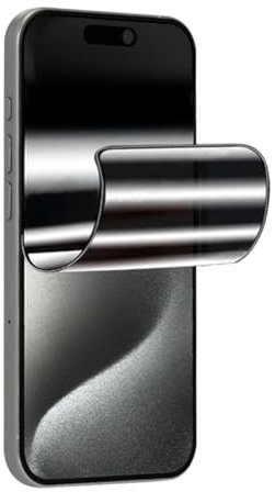 SRSRROP 2 Pezzi Anti-Spia Pellicola Idrogel Film per iPhone 15 (6.1), Privacy Protettiva TPU Protezione Schermo Anti-Peeping [Non Vetro Temperato]