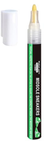 Stylo d'entraînement blanc – Marqueur de réparation de semelle intermédiaire pour baskets, blanchisseur de chaussures imperméable, cirage de chaussures blanc efficace, stylo antioxydant pour baskets