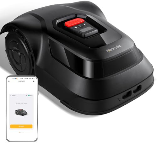 Mähroboter, 2.4 G WiFi oder Bluetooth-Verbindung, Steuerung über APP, 500 m², Intelligente Routenplanung, Einstellung des Verbotenen Bereichs, Intelligente Schneidkopfanpassung, Kantenschneider, IPX6