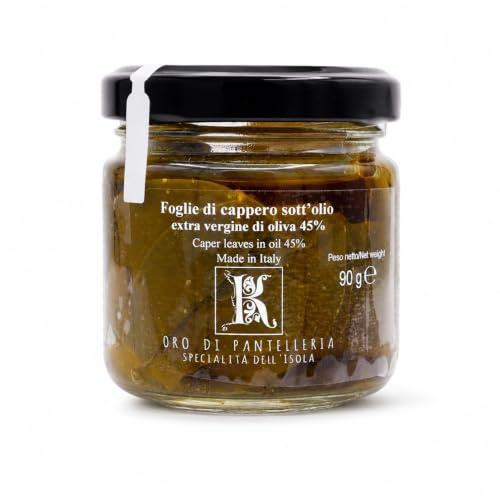 Foglie di cappero sott'olio | Le originali di Pantelleria | 90g