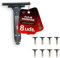 Pack 8 Fleje Persiana | Recambio persiana electricas y manuales | Enganche Lamas Persianas PVC al Eje | Flejes persianas enrollables | Enganche persiana de Fácil Instalación con Lama persiana
