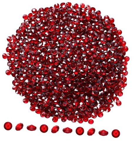 NOLITOY 2000 Stück Acrylkristalle Spitze Kristalle Klar Für Hochzeit Tischdeko Vase Füller Party Streudeko Brautdusche Strass Basteln