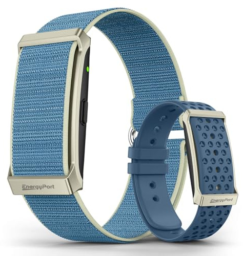 EnergyPort Smart Bracelet with Blood Oxygen/Blood Pressure Monitor, 60-Day Battery Health Fitness Tracker with 2 Bands,Lifetime Membership,Activity Tracking Heart Rate Sleep Monitor for Android iOS