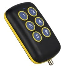 Telecomando di apprendimento a 6 copie resistente per apri garage per sistemi a codice fisso e batterie al litio alimentati a batteria a prova di schizzi di codice di apprendimento telecomandi con