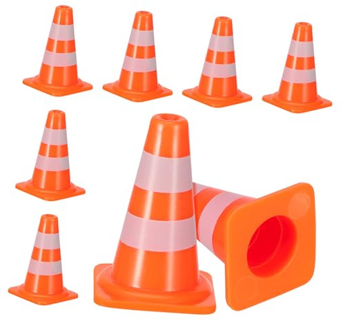 Toyvian 7 Pièces Jouets Panneaux Signalisation Routière Simulés Résistants Aux Intempéries pour Garçon Fille Éducatifs et Développementaux