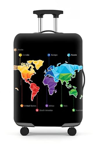 Eclove Elastische Kofferhülle, 18-32 Zoll Reise Kofferschutzhülle, Staubdichte Kofferbezug, Waschbare Schutzhaube für Koffer (M(22-25 Zoll))