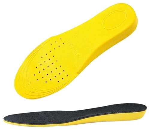 Upplyftande sulor för gula skor, andningsbara och absorberande kuddar för fotvård (höjd 1,5 cm, EU 41–44 (270 mm)