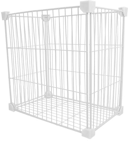 SEWACC Panier de Congélation Métallique Base Solide Compartiment Unique 19X30X30 CM Organisateur Vertical pour Congélateur Coffre Séparation des Aliments Rangement Maison Cuisine